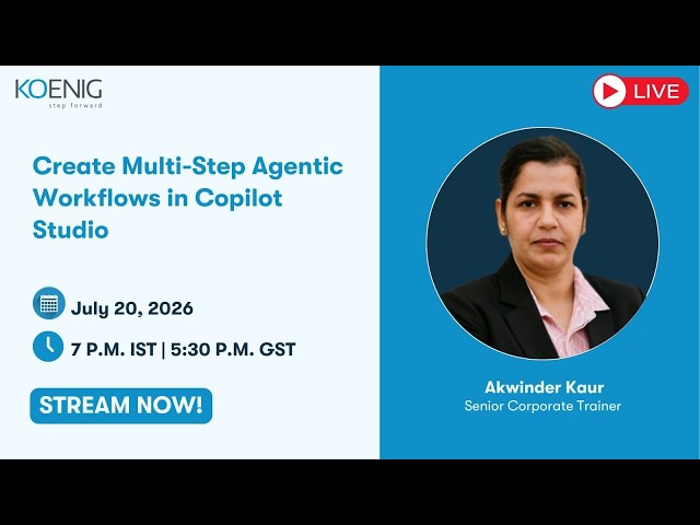 Create Multi-Step Agentic Workflows in Copilot Studio