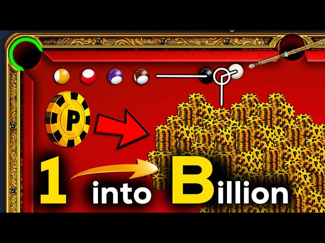 TURNING 1 SINGLE Coin into BILLION of Coins - One to Hero - 8 Ball Pool - GamingWithK