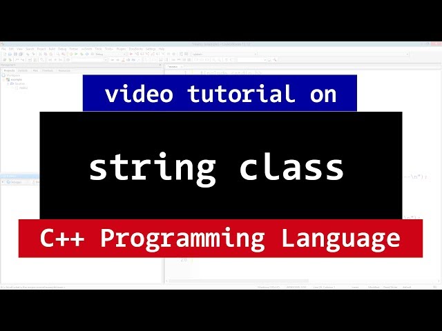 String Class in C++ | Methods and More | CPP Programming Video Tutorial