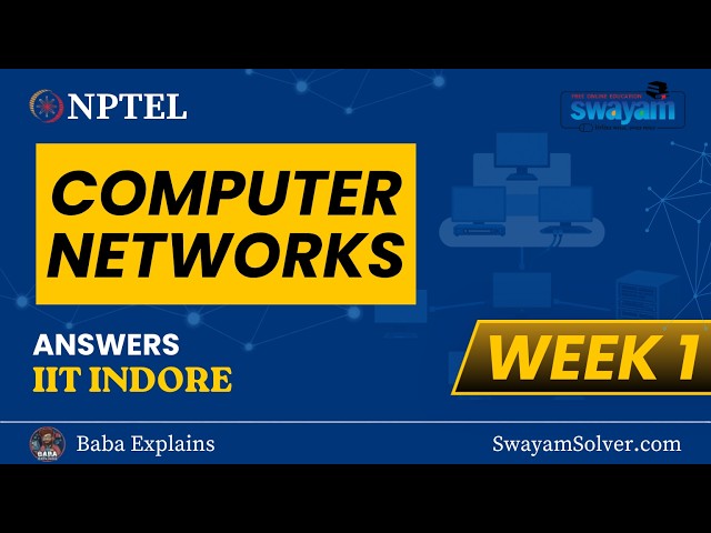 Computer Networks Week 1 || NPTEL ANSWERS 2026 || Baba Explains