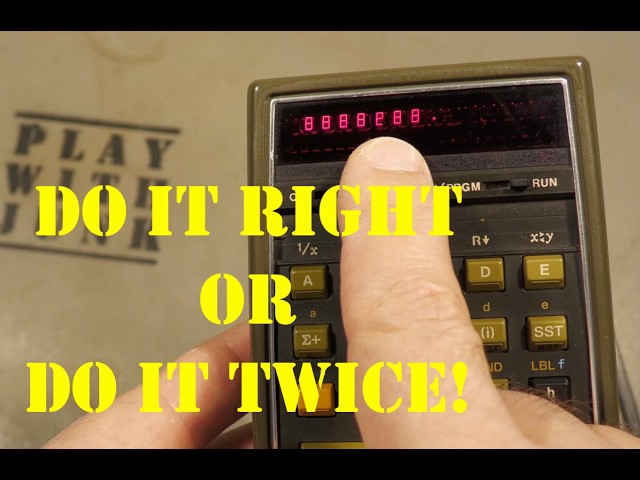 Do it right or do it twice - HP67 LED display repair