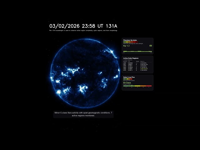 Sun 24 Hour Timelapse All Wavelengths | March 02, 2026