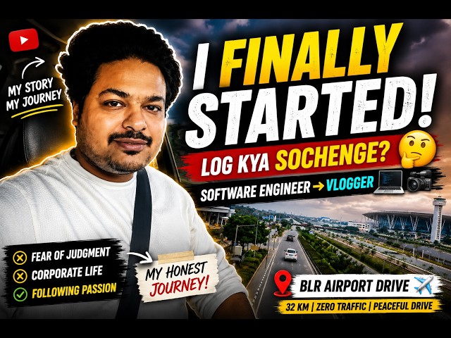 Why I Finally Started Vlogging as a Software Engineer | "Log Kya Sochenge?" 🚗💻