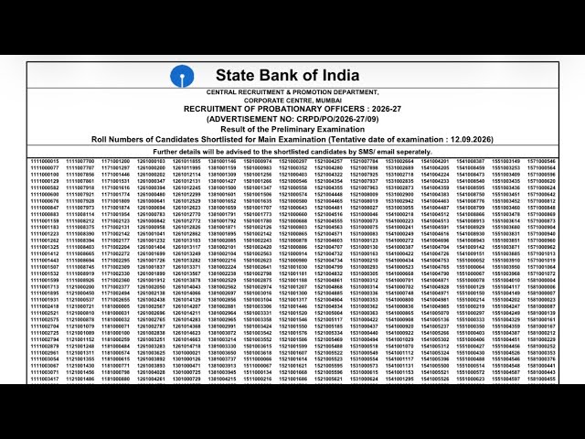 SBI PO Prelims Result Out🥹Comment your result🎉 #banking #sbi #sbipo
