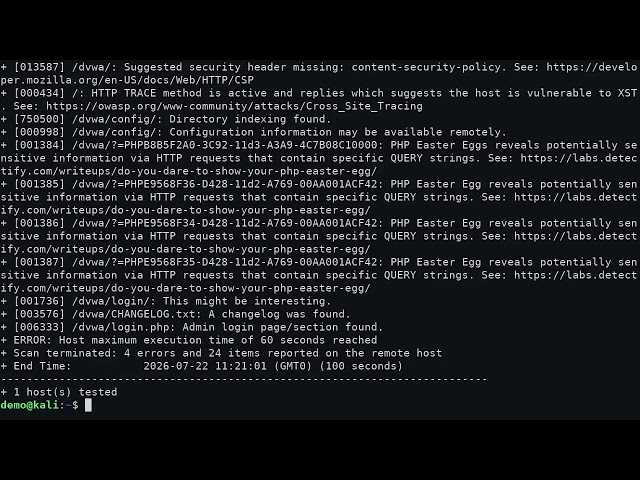Nikto Tutorial: Find Web Vulnerabilities in Under 60 Seconds