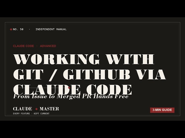 Git and GitHub Inside Claude Code: Commits, Branches, PRs from One Prompt | Claude Master