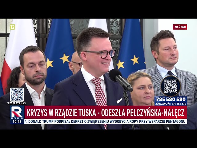 Live! PEŁCZYŃSKA-NAŁĘCZ HAS PASSED! Crisis in Tusk's government!