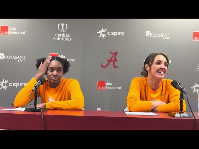 Lady Vols HC Kim Caldwell, F Alyssa Latham REACT to Win at Alabama