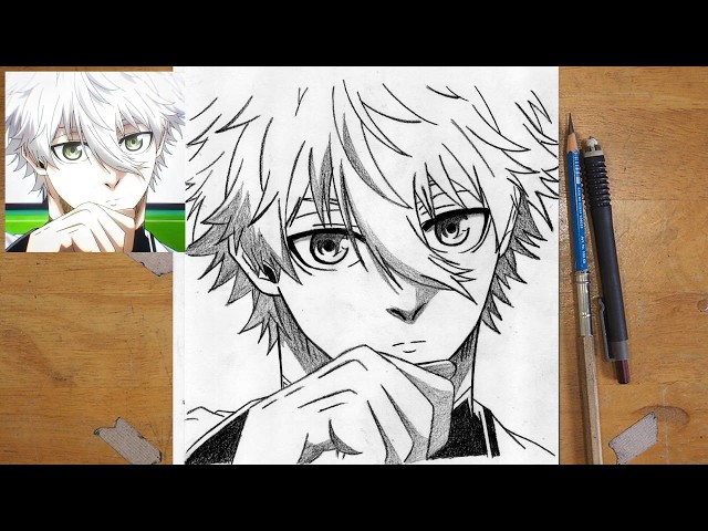 Nagi Drawing | How to Draw Seishiro Nagi Step by Step