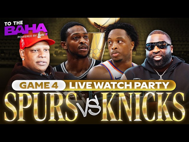 KNICKS vs SPURS GAME 4 👀 Can Wemby Even the NBA Finals? | Watch Party
