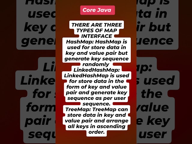 "Different Types of Map in Java: HashMap, LinkedHashMap, and TreeMap Explained"
