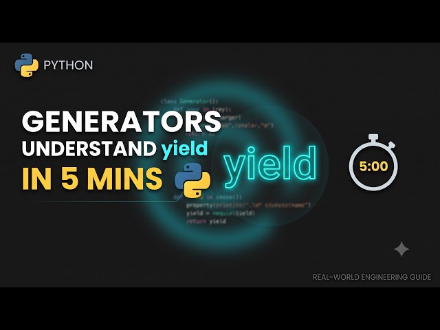 Python Generators | yield keyword Explained in 5 Min | Hindi | DeployLogic