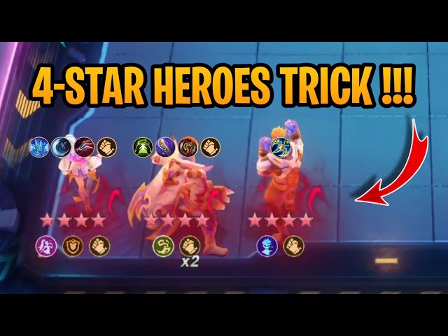 4-Star Heroes Trick Alice Commander Gameplay !! Magic Chess Go Go.