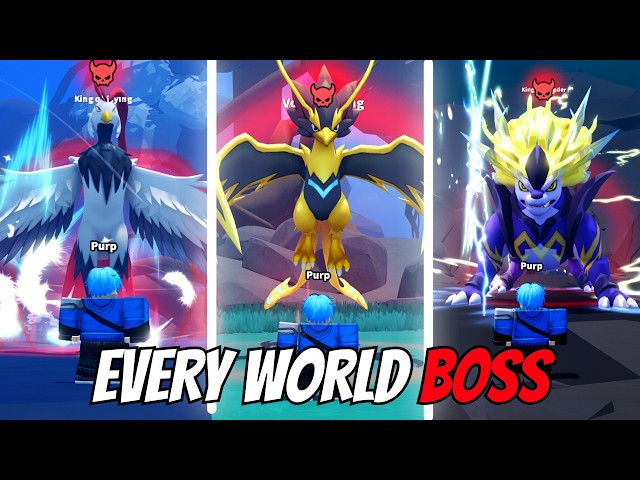 How to Beat EVERY World Boss (Solo Guide) | Evomon Roblox
