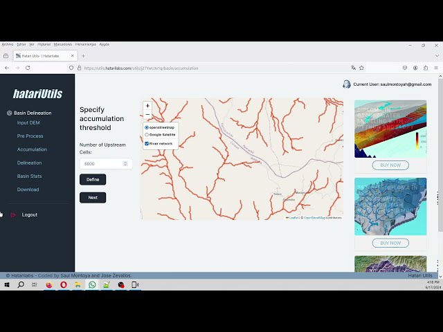 Simplify / densify stream network online with Hatari Utils - Tutorial