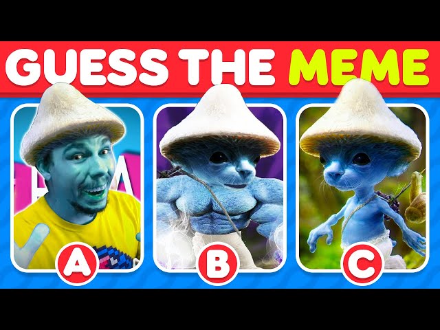 Guess Smurf Cat Meme Song | Smurf Cat in Different Version, Smurf MrBeast, Smurf Cat Siuuu #235