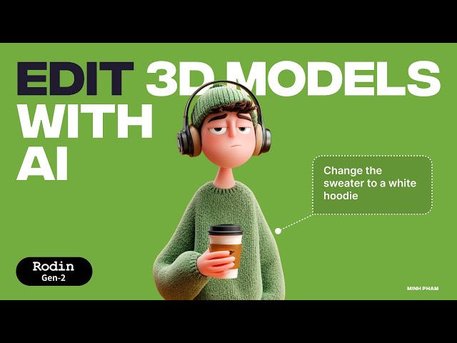 Edit 3D models with AI prompts | Rodin Gen-2 Edit
