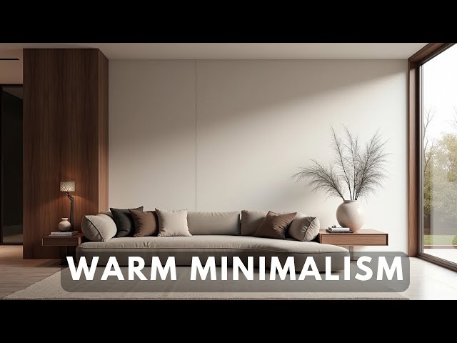 Warm Minimalistic Interior Design | High End Elegancy Meets Coziness 