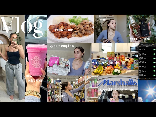 vlog- hygiene empties + $170 grocery haul +body care restock +cook dinner w me +etc.