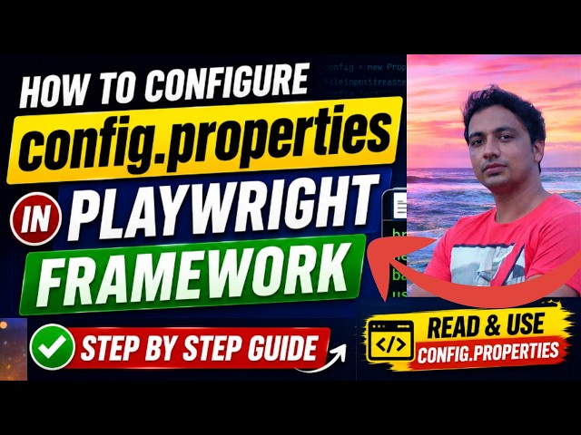 How to Configure or read config.properties in Playwright Framework | Complete Tutorial
