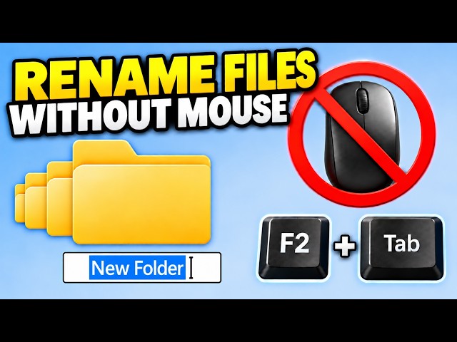How to Rename Multiple Files Faster in Windows