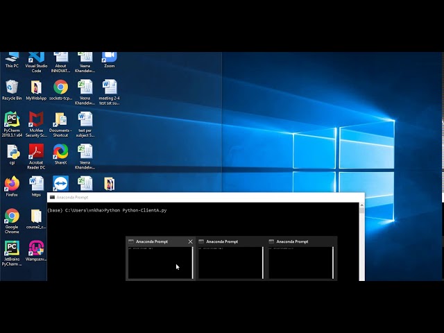 Multi-Threaded Multi-Connection Socket Programming in Python