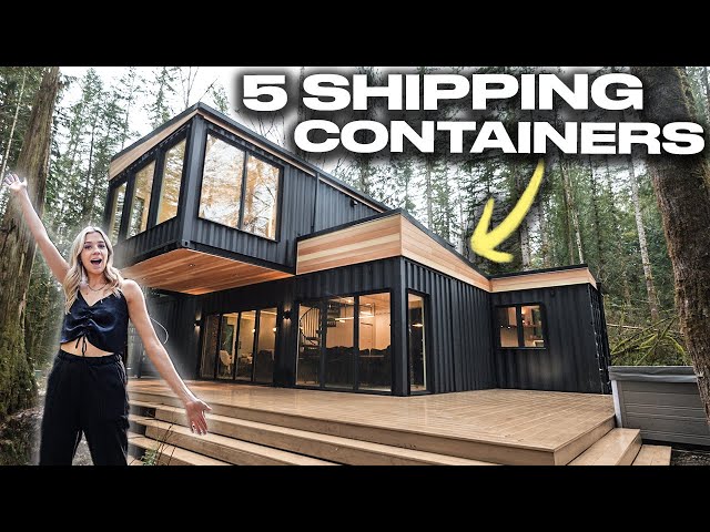 Inside A 2-Story Home Built Out of SHIPPING CONTAINERS
