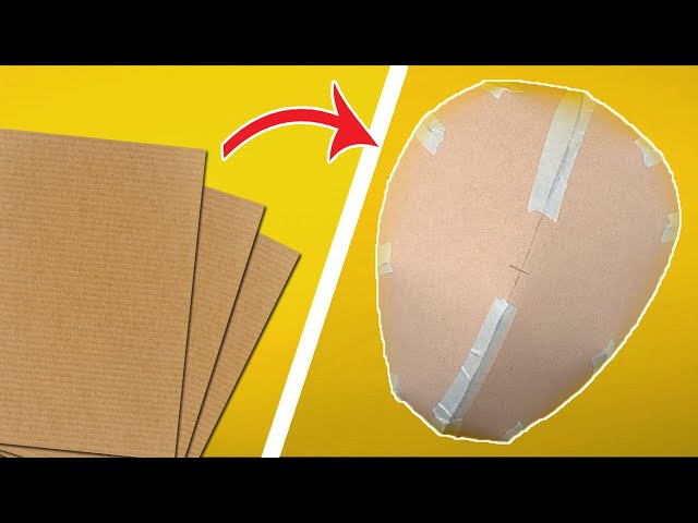 How To Make Basic Mask From Cardboard type 3 | Free Templates | Amin DIY & Crafts