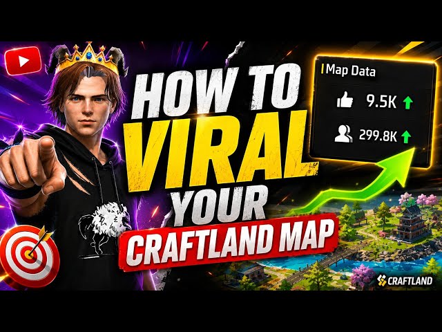 How To VIRAL Your Craftland Map 🚀 | Free Fire Craftland Tips 2026