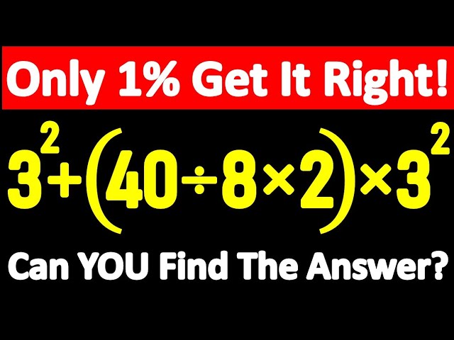 🔥 Looks Super Easy... But Almost Everyone Gets It WRONG! Can YOU Solve It?