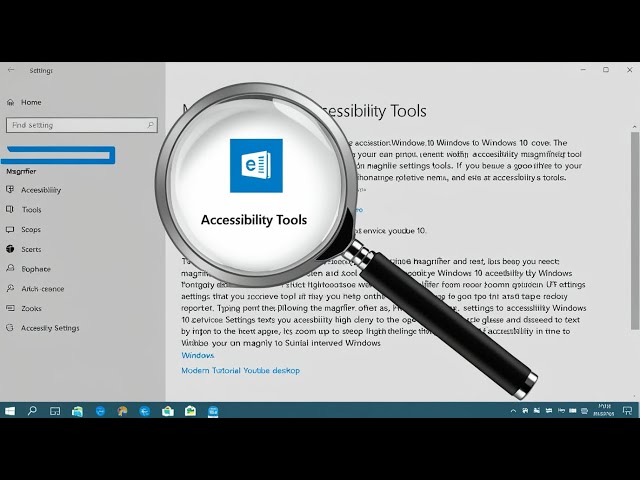 Enable the Screen Magnifier Tool in Windows 10