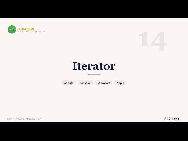 Iterator | EASY | DSA Interview Prep