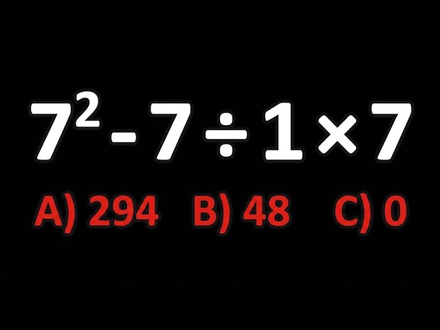 Is Your Math Logic Strong? Solve This BODMAS IQ Test