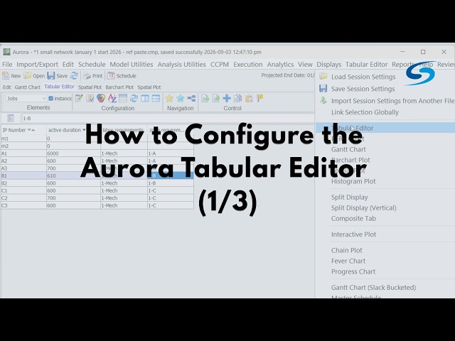 How to Configure the Aurora Tabular Editor (1/3)