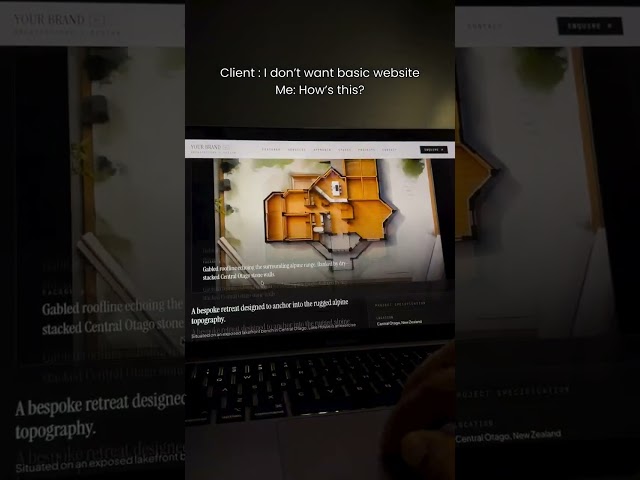 Build this Custom 3D scroll Website for Architect Business