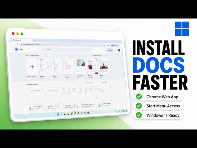 How to Download and Install Google Docs on Windows 11 (2026 Docs Workspace)
