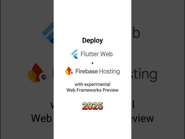 Deploy Flutter Web App on Firebase Hosting 2025