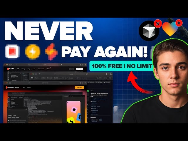 Here Are Best 3 FREE No-Code AI Tools to Build Apps With NO LIMIT! - 2025 Vibe Coding