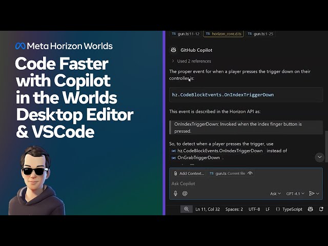 Code Faster with Copilot in the Worlds Desktop Editor & VSCode