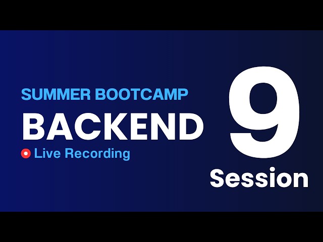 Backend Session 9