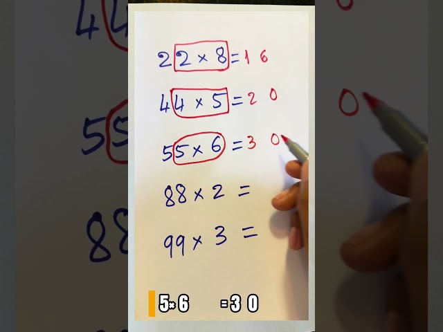 Test tips of multiplication #mathisfun #mathas #puzzle #basicproblems #trend #trend