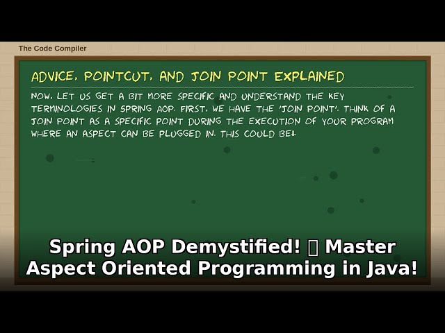 Spring AOP Demystified! 🚀 Master Aspect-Oriented Programming in Java!