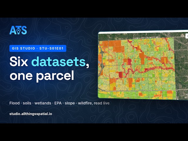 Parcel due diligence in a web GIS — flood, soils, wetlands, slope