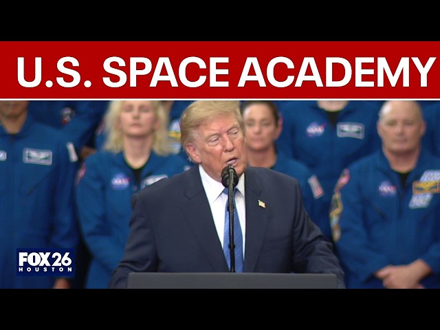 President Donald Trump announces U.S. Space Academy
