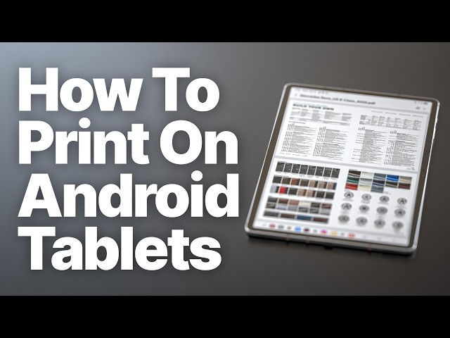 How to Print On an Android Tablet (Wi-Fi, USB & Wi-Fi Direct)