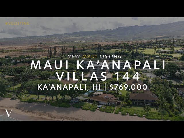 Discover Island Luxury: Explore Maui Kaanapali Villas Unit 144