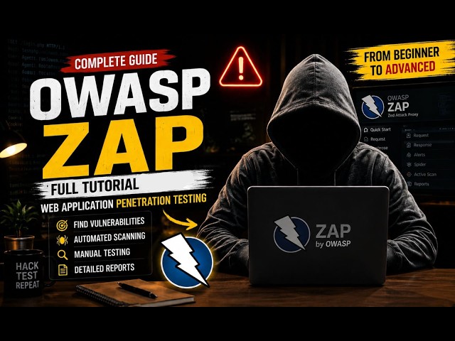 OWASP ZAP Full Tutorial🔥 | Complete Guide to Web Application Penetration Testing