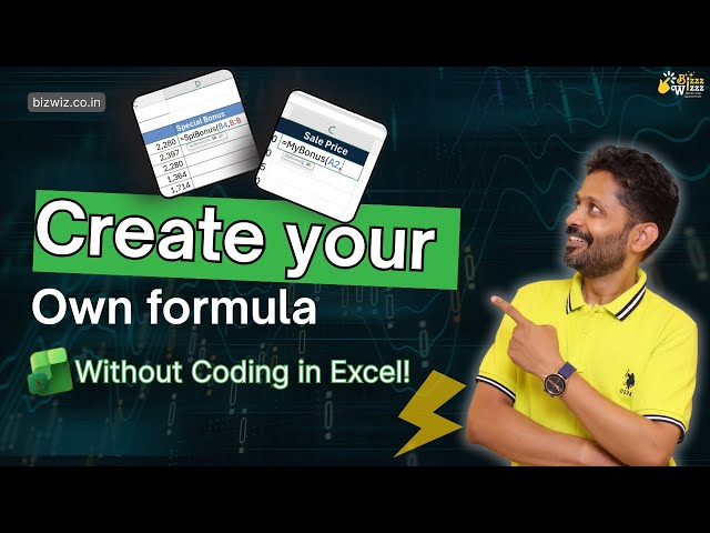 STOP typing LONG Excel Formulas  ! Learn to Create Your Own Functions in Excel with LAMBDA