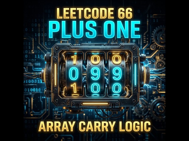 LeetCode 66: Plus One in less than 5 minutes | Array Carry Logic