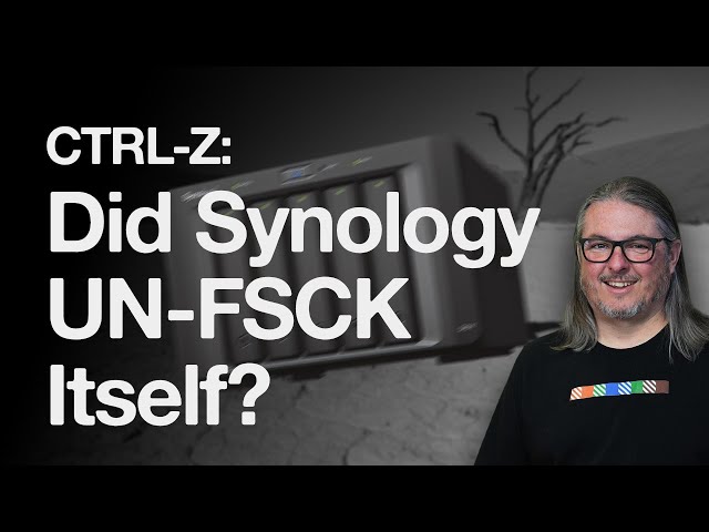 Drive Lock In CTRL-Z: Did Synology Just UN-FSCK Itself?